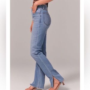Abercrombie 90s high rise straight jeans